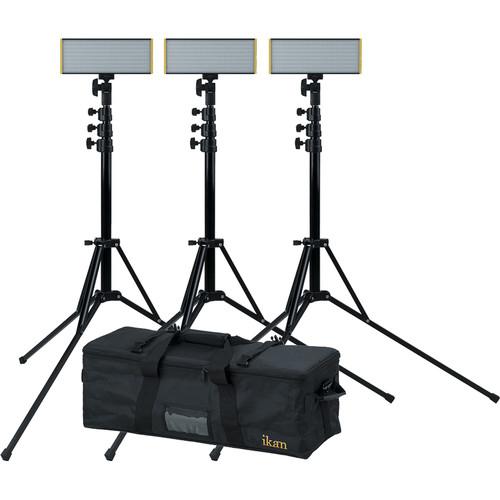 ikan Onyx Half x 1 Bi-Color 3-Point LED Light Kit