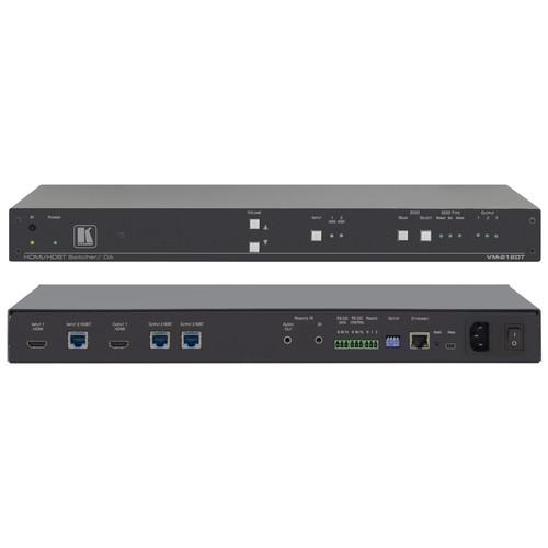 Kramer 2x1:2 4K UHD HDMI and HDBaseT Distribution Amplifier