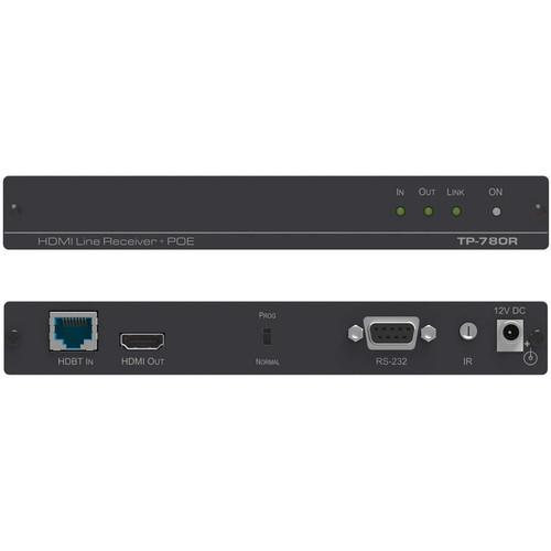 Kramer 4K UHD HDMI, Bidirectional RS232, and IR over Twisted Pair HDBaseT Receiver with POE