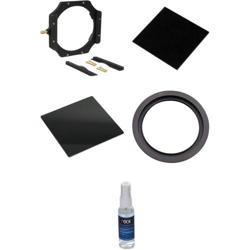 LEE Filters 100mm System Kit with 77mm Wide-Angle Lens Adapter Ring, 100 x 100mm Big Stopper 3.0 Neutral Density Filter, 100 x 100mm Little Stopper 1.8 Neutral Density Filter, and Lens Cleaner