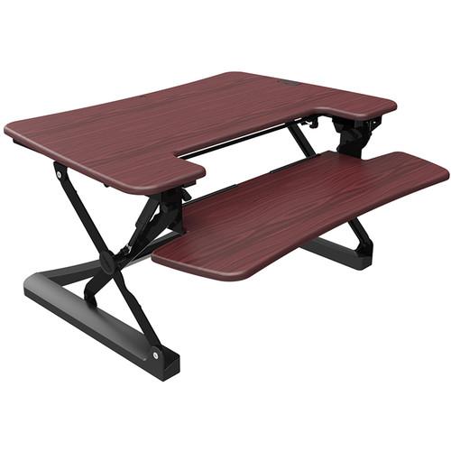 Loctek 36" Sit-Stand Riser- Mahogany