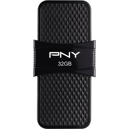PNY Technologies 32GB Duo Link OTG Micro-USB 3.0 Flash Drive