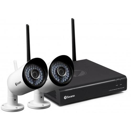 Swann NVW-485 4-Channel 1080p NVR with 1TB HDD and 2 1080p Outdoor Wi-Fi Bullet Cameras