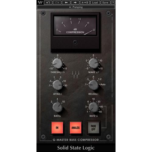 Waves SSL G-Master Buss Compressor - SSL 4000 G Series Compressor Plug-In