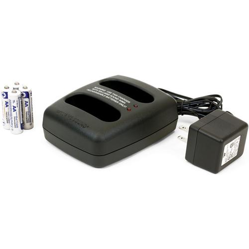 Williams Sound BAT KT6 3V Dual Charger with 4 AA Batteries