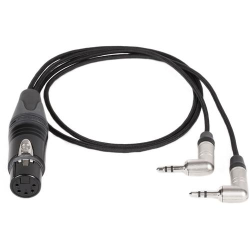 Wooden Camera Dual 3.5mm TRS to 5-Pin Female XLR