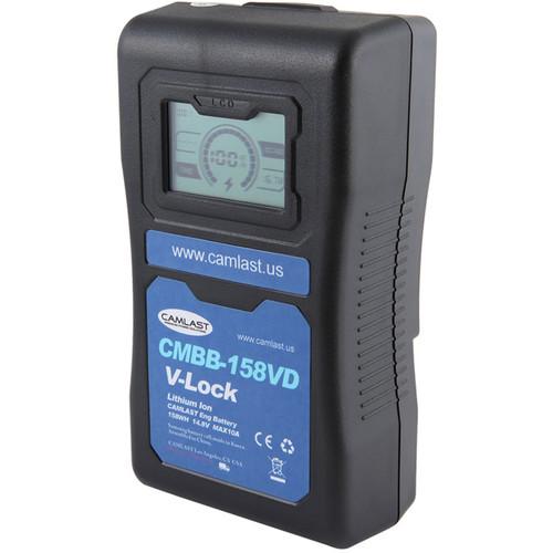 CAMLAST 158Wh 14.8V V-Mount Battery with LCD Display for Professional Camcorders & VTRs