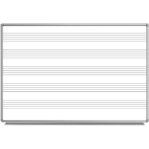 Luxor 72 x 48" Wall-Mount Music Whiteboard