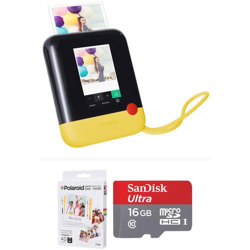 Polaroid Pop Instant Print Digital Camera with ZINK Paper and Memory Card Kit