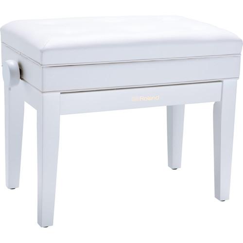 Roland RPB-400 Piano Bench with Adjustable Height, Cushioned Seat, and Storage Compartment