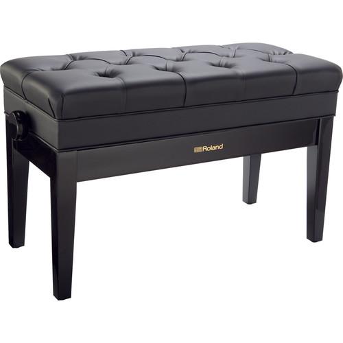 Roland RPB-D500 Duet Piano Bench with Adjustable Height, Cushion, and Storage Compartment