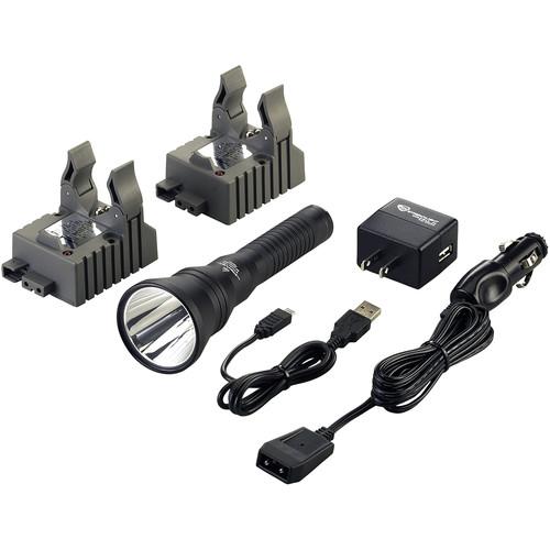 Streamlight Strion HPL Rechargeable LED Flashlight with Two 120 100 VAC 12 VDC Charger Brackets