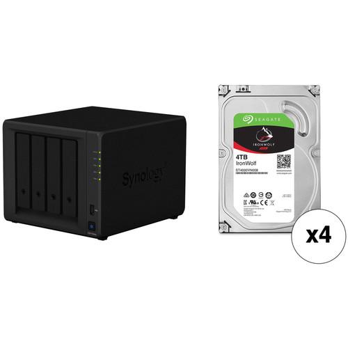 Synology DiskStation 16TB DS418play NAS Enclosure Kit with Seagate NAS Drives