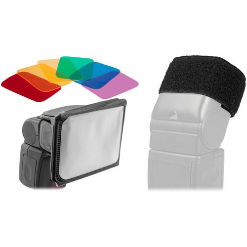 Vello Universal Softbox with Colored Gels and Cinch Strap Kit