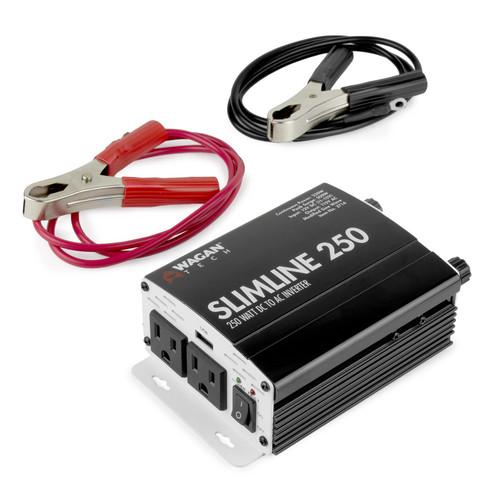 WAGAN SlimLine 250W 11-15 VDC to 115 VAC Power Inverter