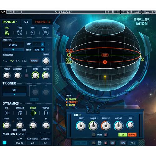 Waves Brauer Motion - Circular Stereo Auto-Panning Software for Mixing and Sound Design
