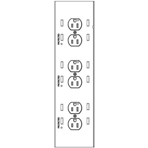 Chief PAC526 6-Plug In-Wall Retro Power Kit