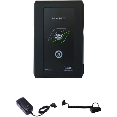 Core SWX Nano Battery Kit with LP-E6 Dummy Battery and D-Tap Charger