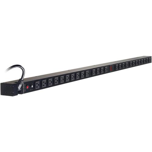 CyberPower Metered PDU 12A 100-125 50 60Hz Nema 5-15P Plug,26-Out 5-15R, Rackmount OU, 10