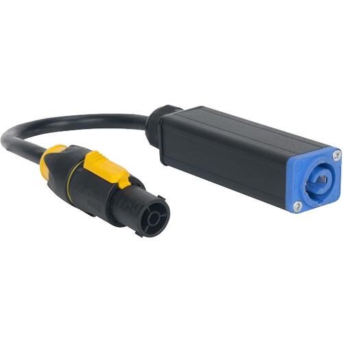 Elation Professional powerCON TRUE1 Female to Blue powerCON Chassis Input Power Adapter Cable