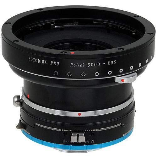 FotodioX Pro Lens Mount Shift Double Adapter for Rollei 6000 and Canon EOS Lenses to Fuji X-Series Mount