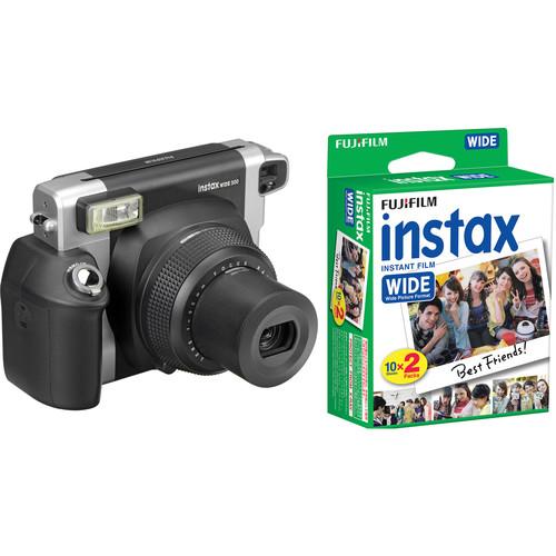 FUJIFILM INSTAX WIDE 300 Instant Film Camera with Twin Pack of Film Kit