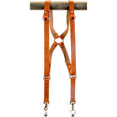 Funk Plus Water Buffalo Leather Ring Back Harness with 1.25" Wide Straps and D-Rings