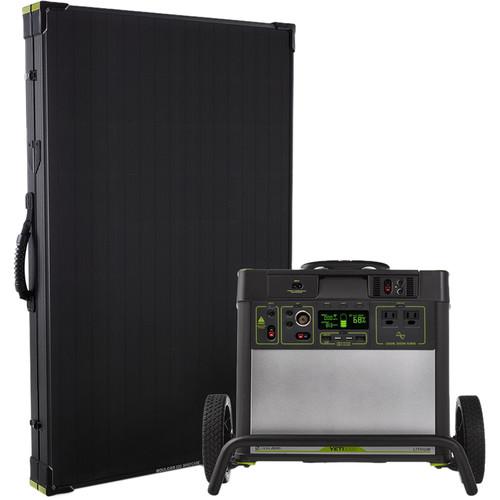GOAL ZERO Yeti 3000 Lithium Power Station with Wi-Fi and Boulder 200 Briefcase Solar Panel Kit