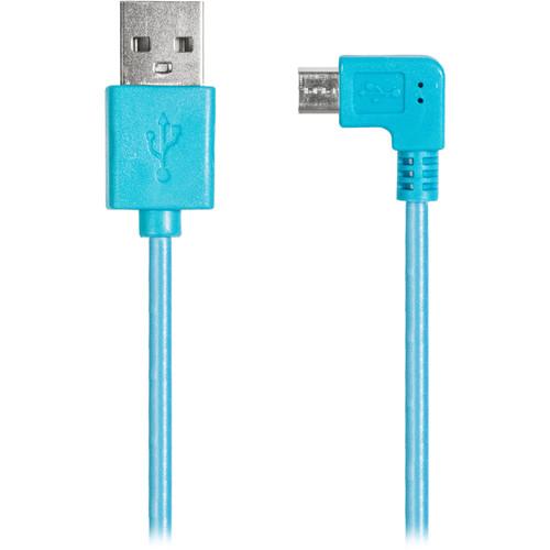 iEssentials USB Type-A Male to Right-Angle Micro-USB Male Cable