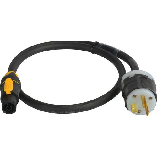 Laird Digital Cinema Neutrik TRUE1 powerCon to NEMA5-20P 20A Power Input AC Cable