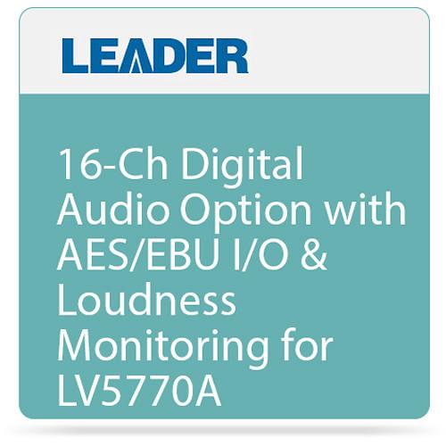 Leader 16-Ch Digital Audio Option with AES EBU I O & Loudness Monitoring for LV5770A