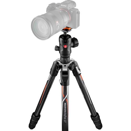 Manfrotto Befree GT Travel Carbon Fiber Tripod with 496 Ball Head for Sony a Series Cameras