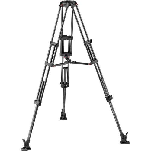 Manfrotto Carbon Fiber Twin Leg Video Tripod Legs with Mid-Level Spreader