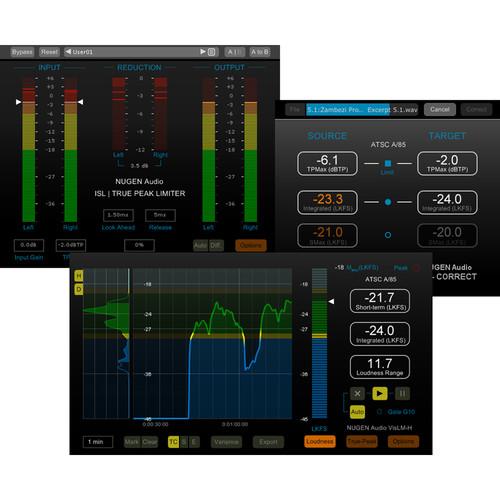 NuGen Audio Loudness Toolkit 2 DSP - DAW Loudness Compliant Delivery Software Bundle