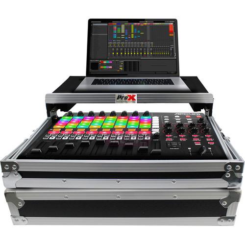 ProX Flight Case for Akai APC40 MKII with Sliding Laptop Shelf
