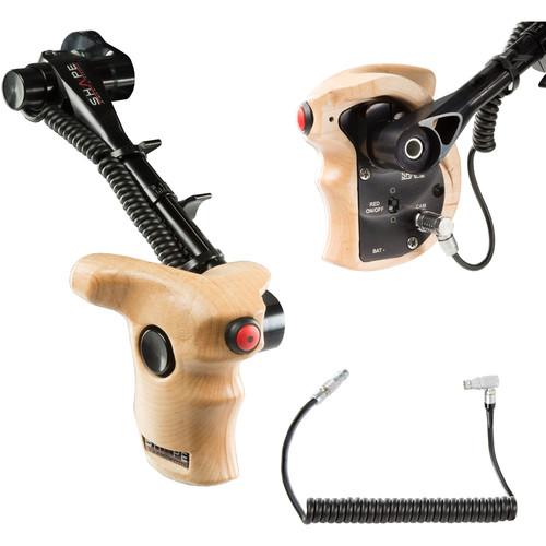 SHAPE Stop & Start Handle Grip with Telescopic Wood ARRI Rosette for ARRI Camera