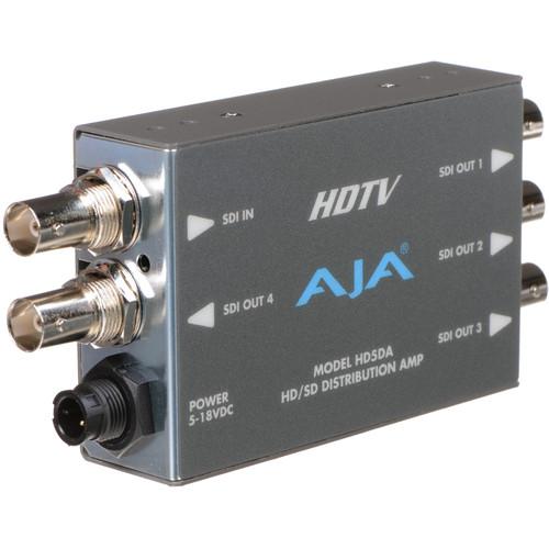 AJA HD5DA 1x4 HD SD-SDI Distribution Amplifier Repeater with DWP