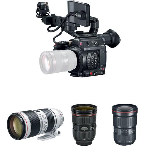 Canon EOS C200 Cinema Camera and Triple Lens Kit