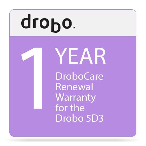 Drobo 1-Year DroboCare Renewal Warranty for the Drobo 5D3, Drobo, 1-Year, DroboCare, Renewal, Warranty, Drobo, 5D3