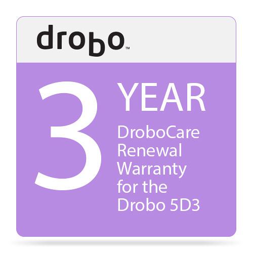 Drobo 3-Year DroboCare Renewal Warranty for the Drobo 5D3, Drobo, 3-Year, DroboCare, Renewal, Warranty, Drobo, 5D3