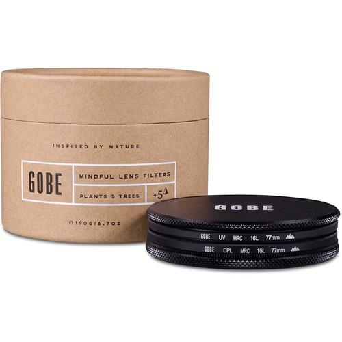 Gobe 77mm The Duet 3Peak UV and Circular Polarizer Filter Kit