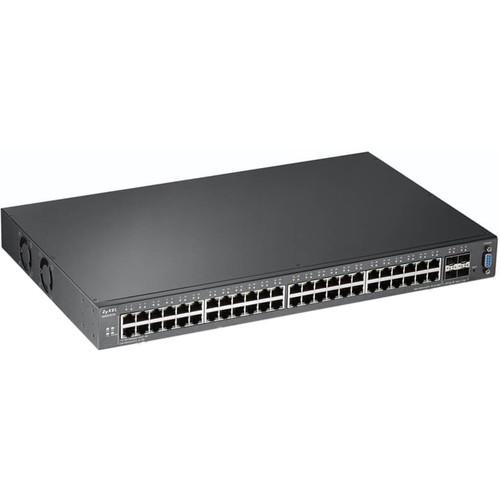 ZyXEL 48-Port 100 1000 Mb s and 4-Port 10GbE SFP L2 Switch with 10GbE Uplink