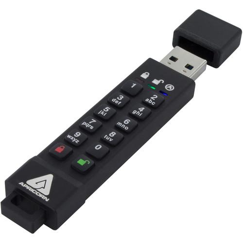 Apricorn 8GB Aegis Secure Key 3z Encrypted USB 3.1 Gen 1 Flash Drive