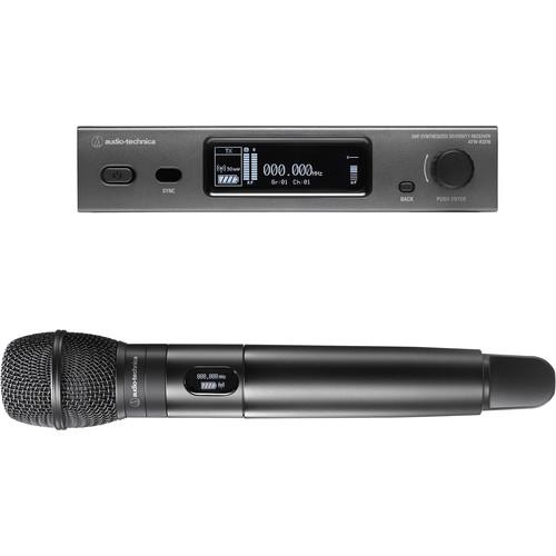 Audio-Technica ATW-3212 C710EE1 3000 Series Fourth Generation Wireless Handheld Microphone System with ATW-C710 Capsule