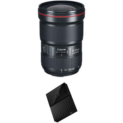 Canon EF 16-35mm f 2.8L III USM Lens with External Hard Drive Kit