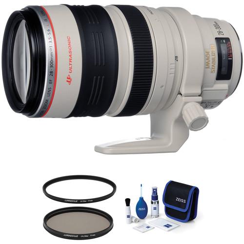 Canon EF 28-300mm f 3.5-5.6L IS USM Lens with Accessories Kit