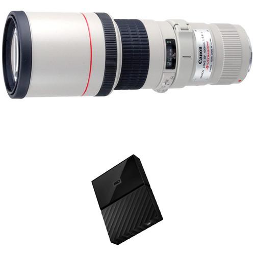 Canon EF 400mm f 5.6L USM Lens with External Hard Drive Kit