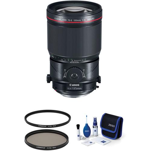Canon TS-E 135mm f 4L Macro Tilt-Shift Lens with Accessories Kit