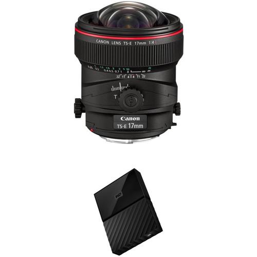Canon TS-E 17mm f 4L Tilt-Shift Lens with External Hard Drive Kit