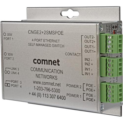 COMNET Intelligent Redundant Ring Gigabit Switch with 60W of PoE Power